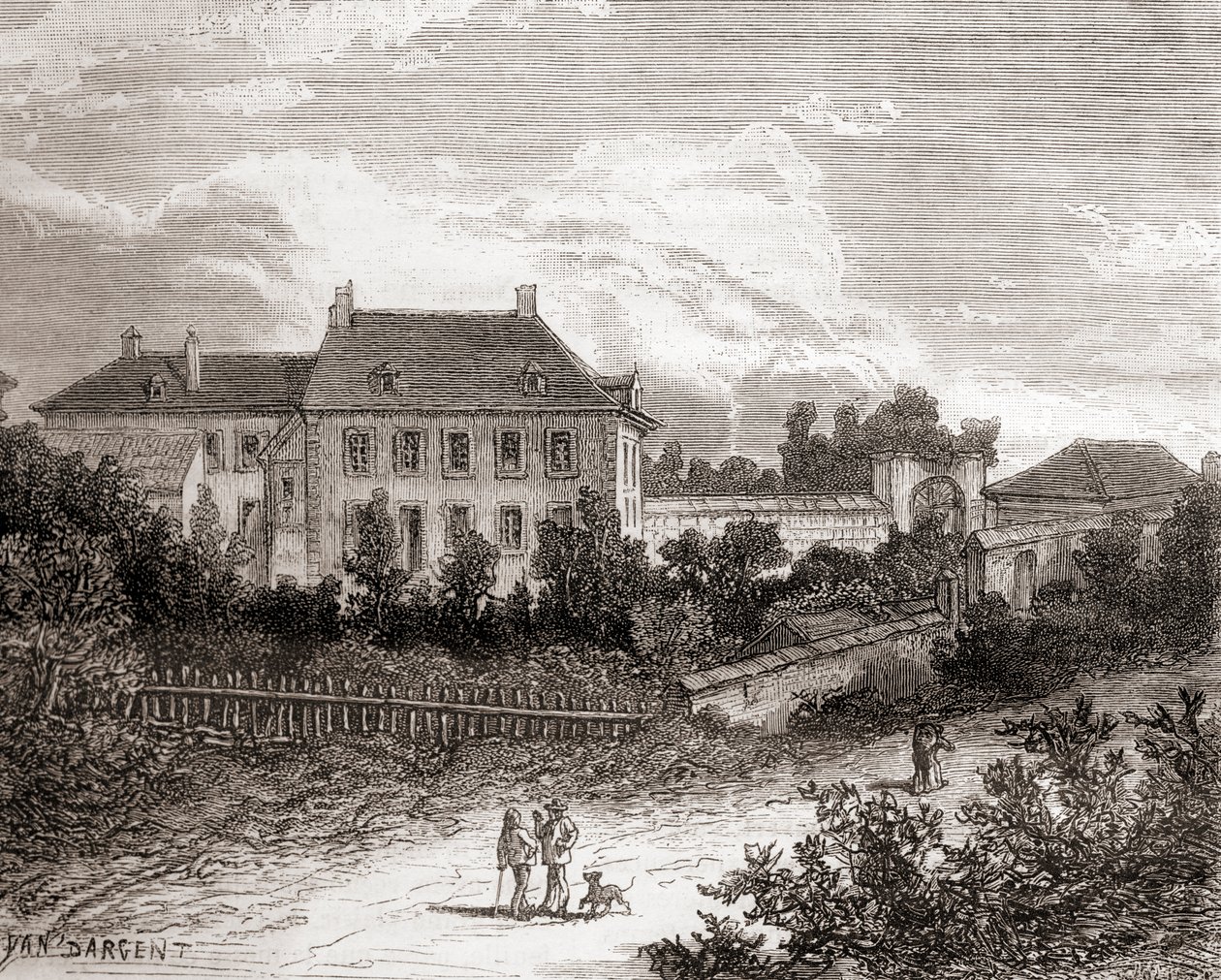 The House at Gras, near Chalon-sur-Saône, France where French Inventor Nicéphore Niépce Developed Heliography, from 