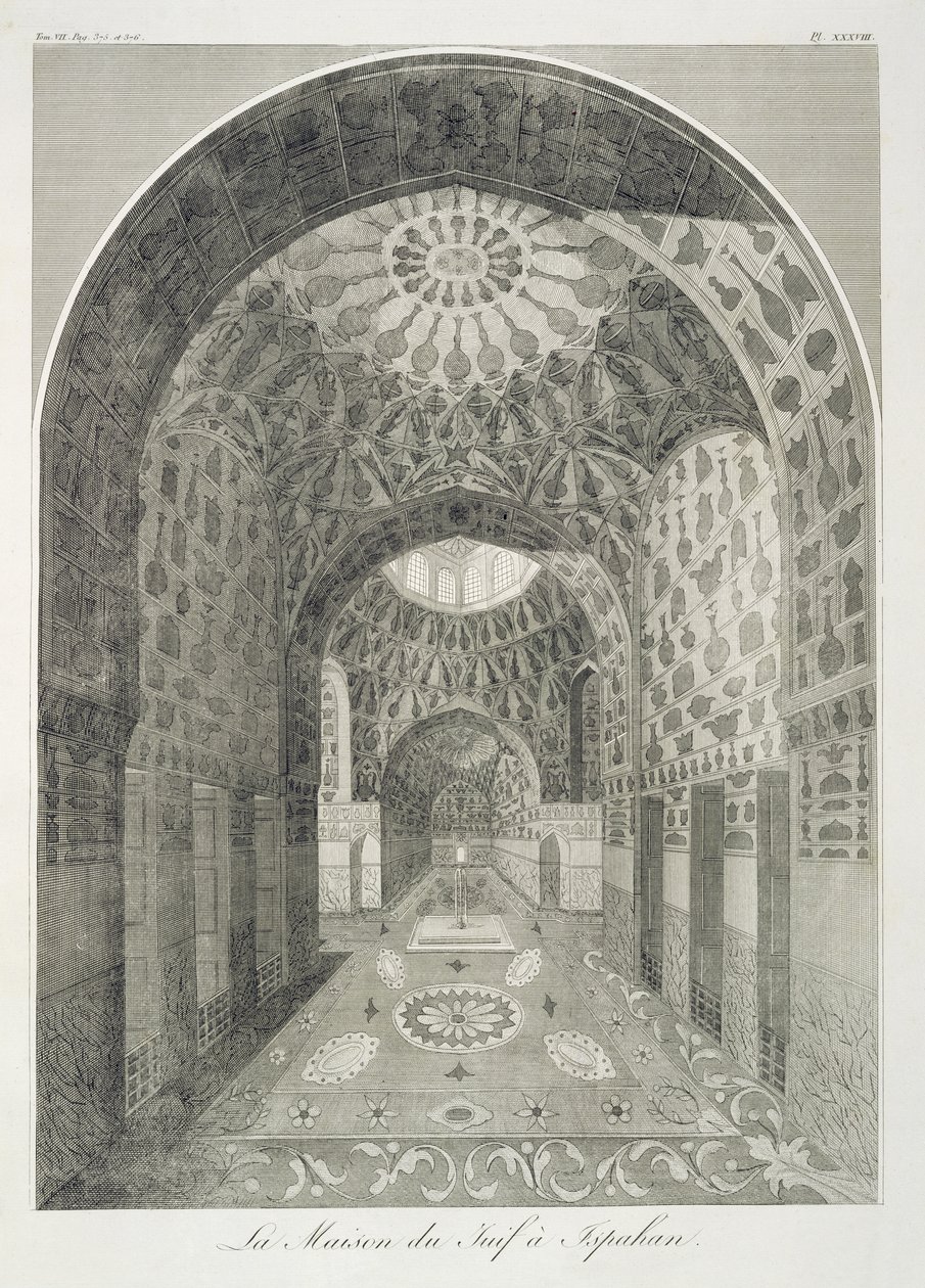 The House of the Jew at Isfahan, from Voyages du Chevalier Chardin en Perse, et autres Lieux d