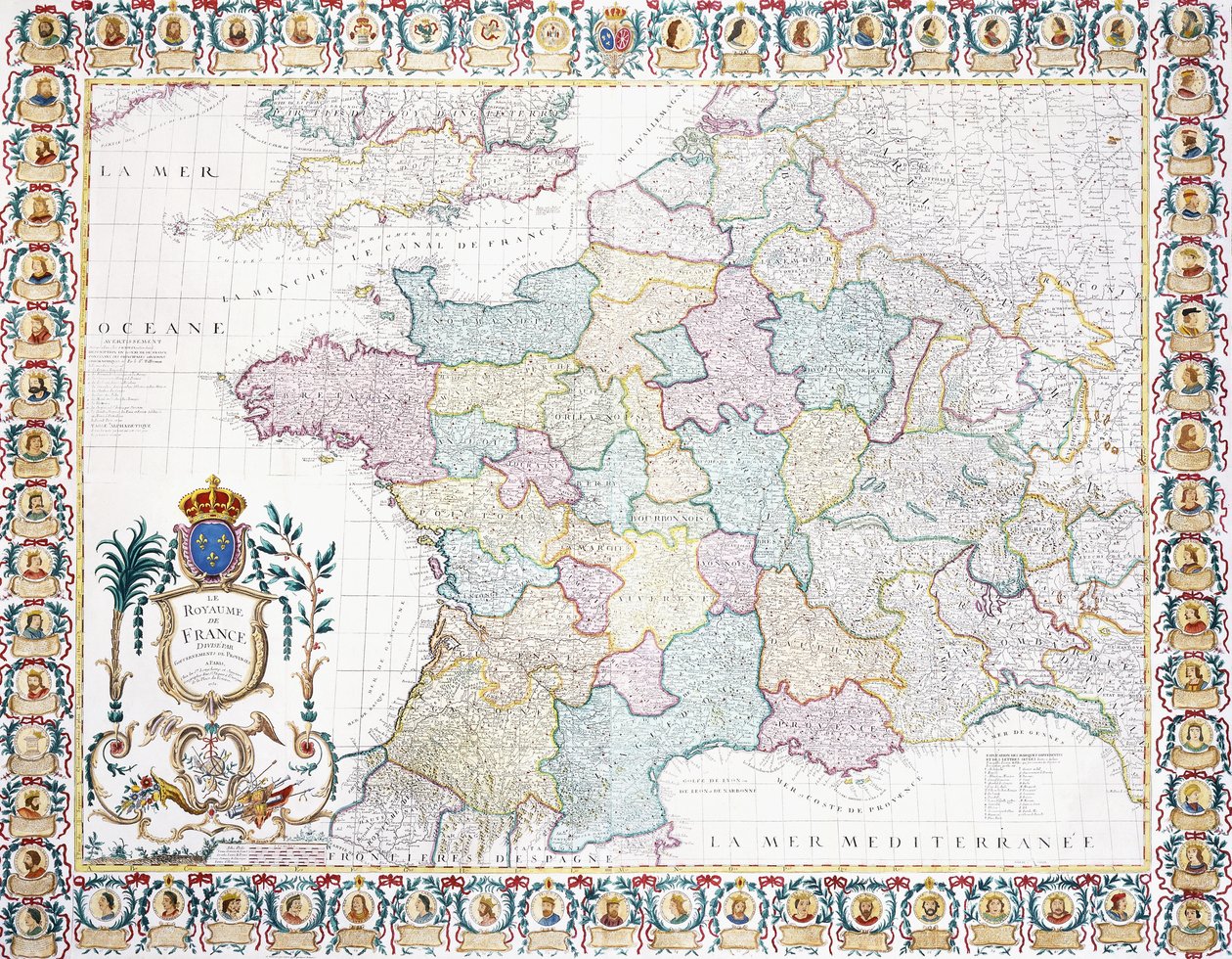 The Kingdom of France Divided into Local Governments by French School