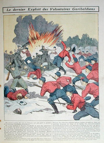 The Latest Exploit of the Garibaldi Volunteers, illustration for children by French School