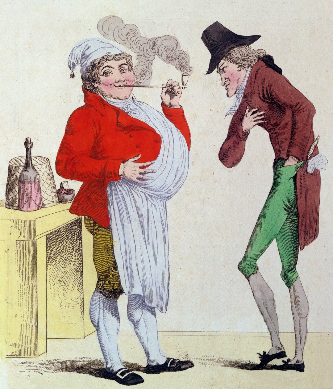 The Man without Worry and the Man without Money, May 1815 by French School