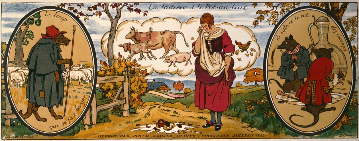 The Milkmaid and the Milk Can, from 