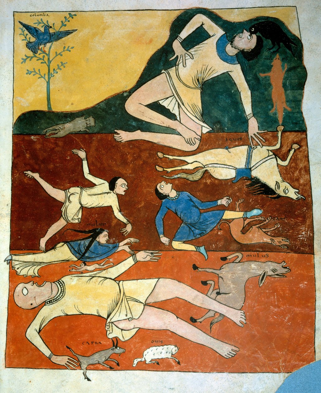 The Universal Deluge (miniature) by French School