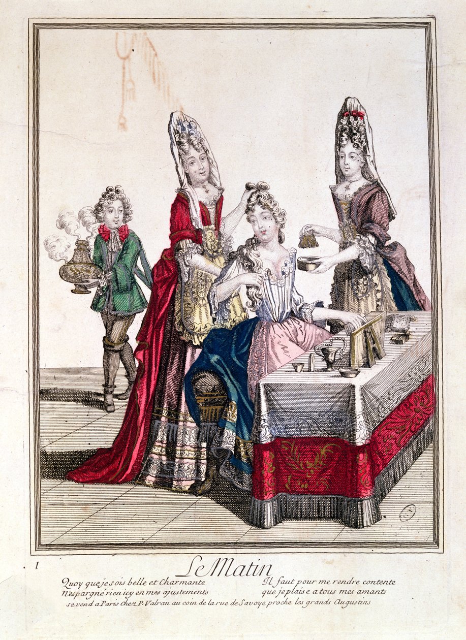 The Morning, Lady at her Toilet, 2nd half of 17th century by French School