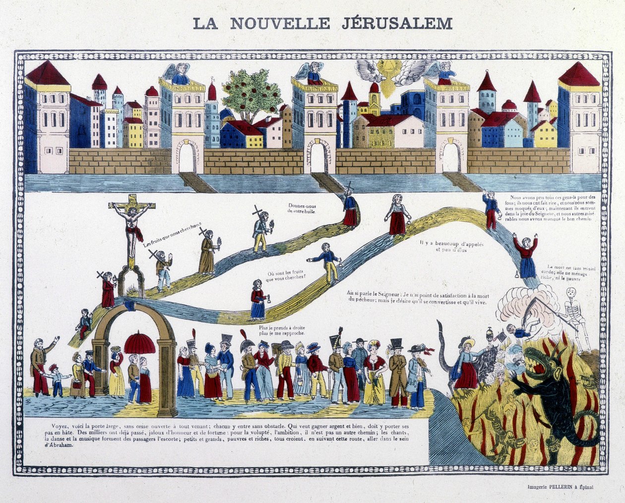 The New Jerusalem: the Last Judgment - image of Epinal by French School