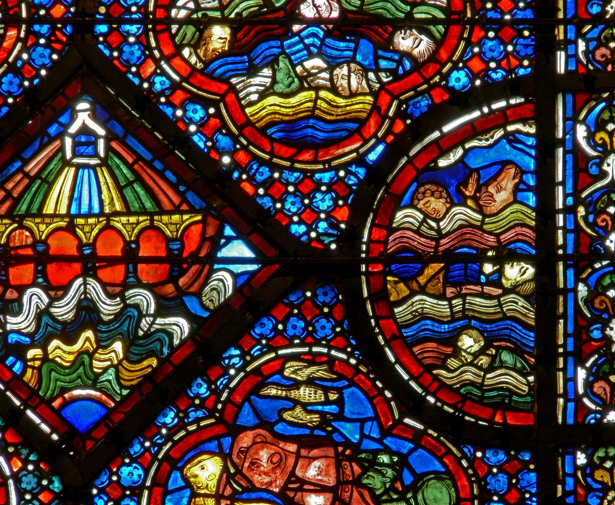 The Noah Window: The Flood by French School