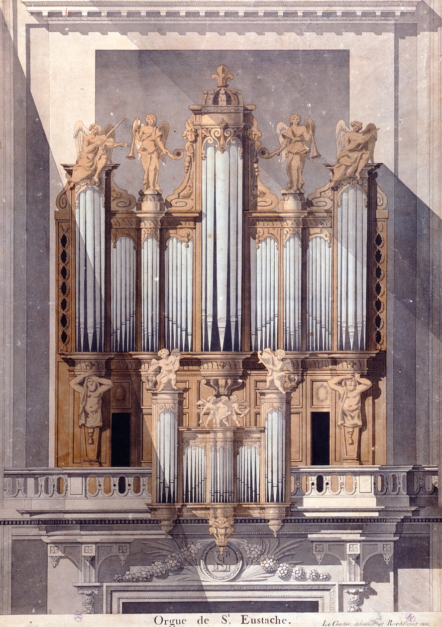 The Organ of Saint-Eustache, 1801 by French School
