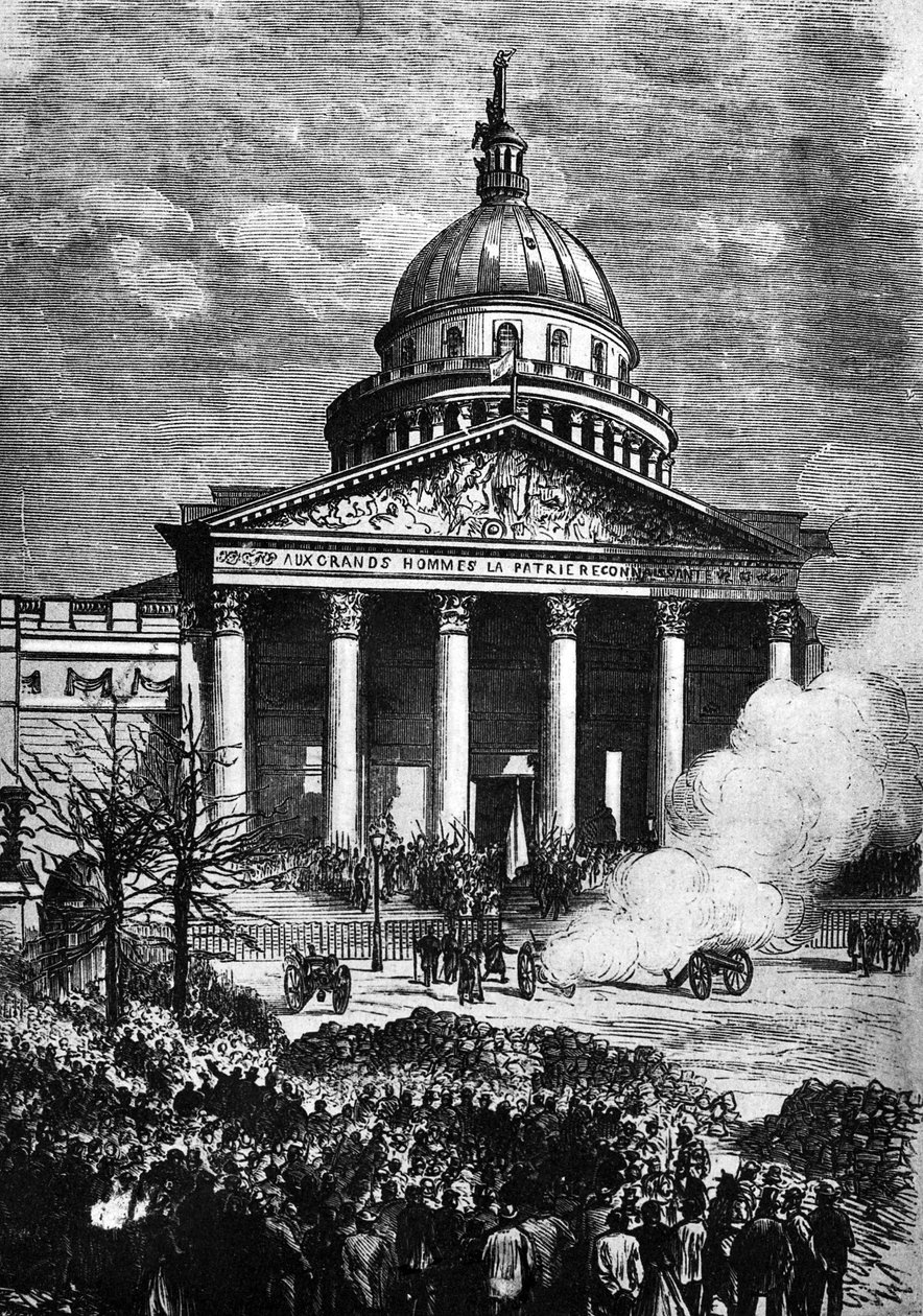 The Paris Panthéon as the HQ of the Paris Commune, late 19th century by French School