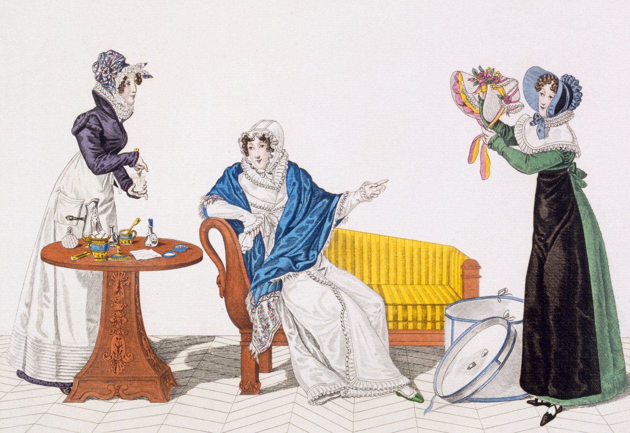 The Perfect Cure or, The Hat from Longchamp, plate 113 from Le Bon Genre, early 19th century by French School