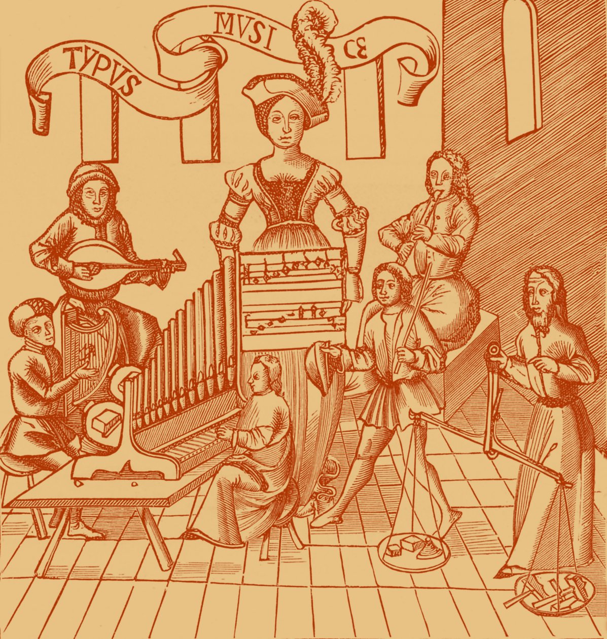 The Personification of Music by French School