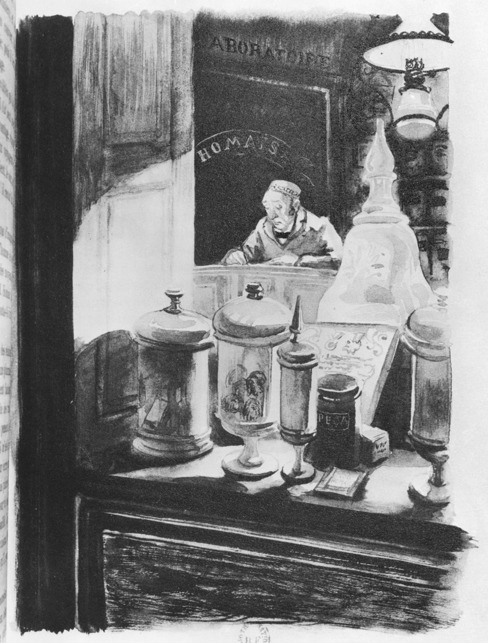 The Pharmacist Homais, Illustration from 
