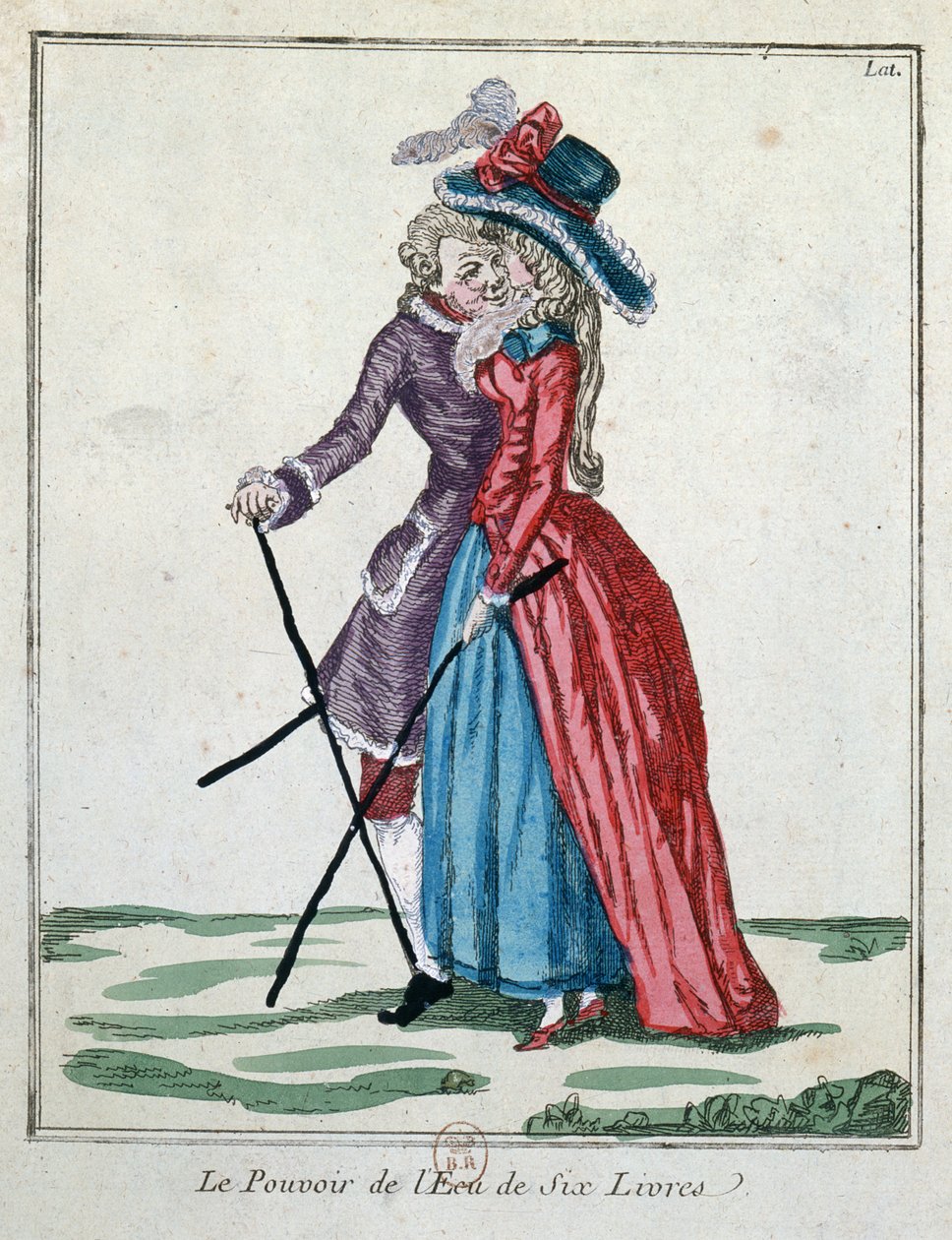 The Power of the silver crown of six pounds, late 18th century by French School