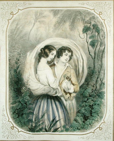 The Return from the Walk, from Paul et Virginie by Henri Bernardin de Saint-Pierre by French School