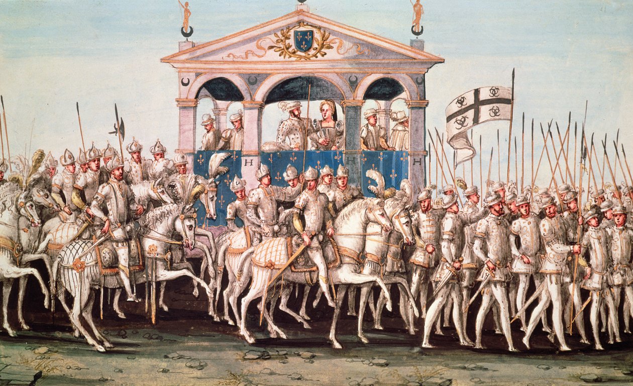 The Royal Entry Festival of Henri II into Rouen, 1st October 1550 by French School