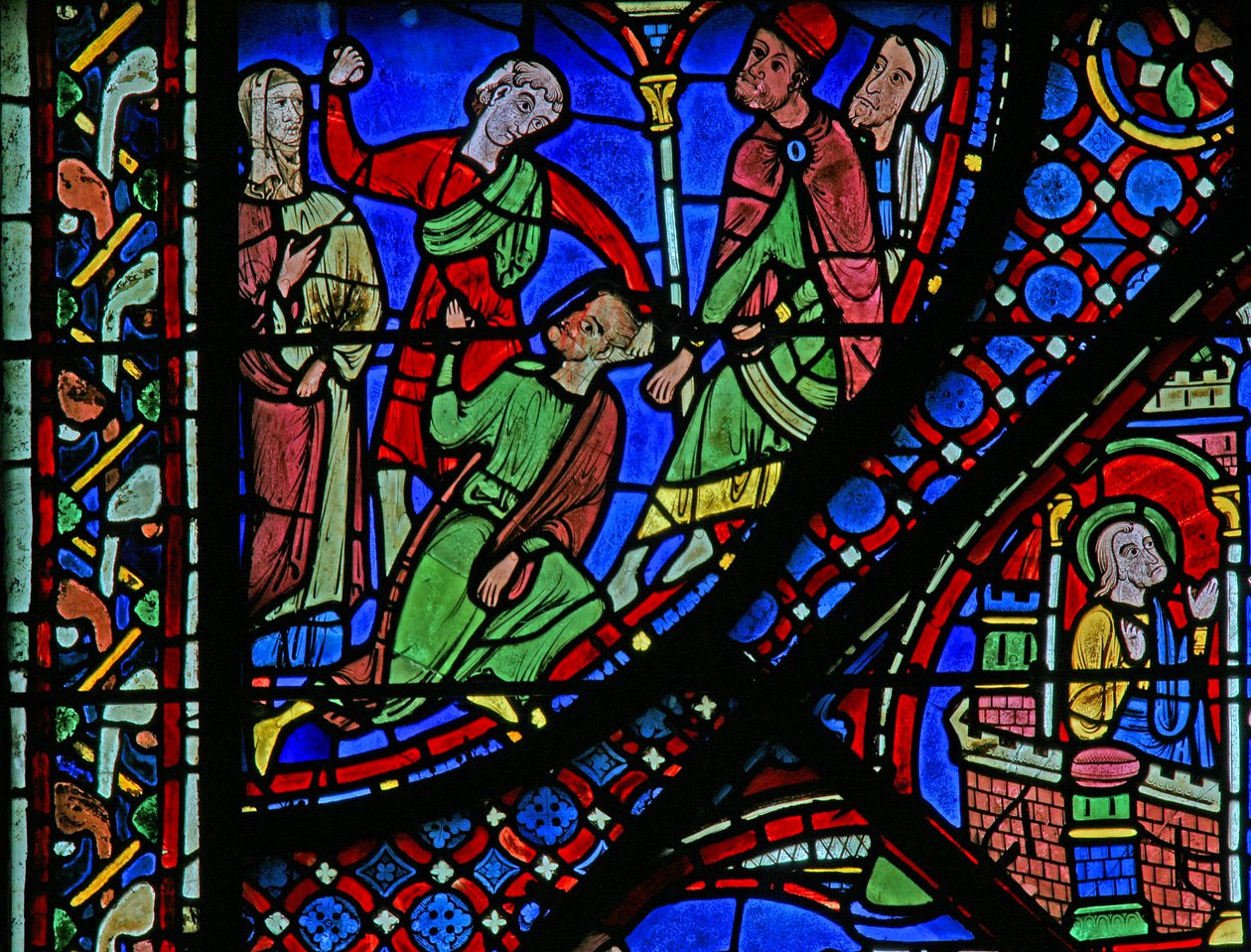 The St James Window: Josias is Struck Down by French School