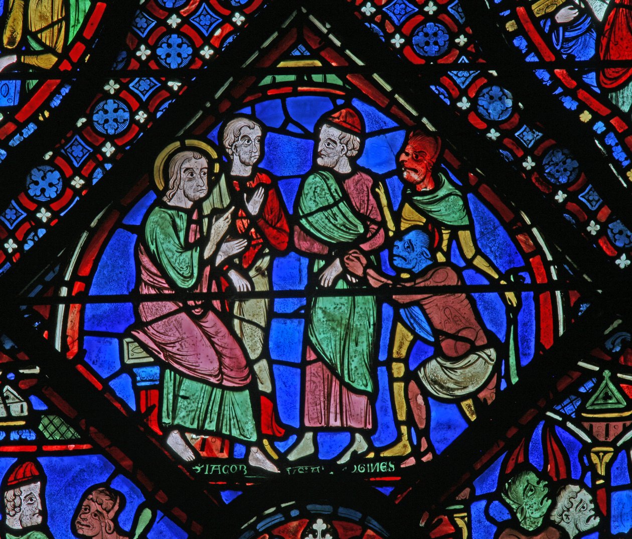 The St James Window: With Hermogines, Filetus, and Demons by French School