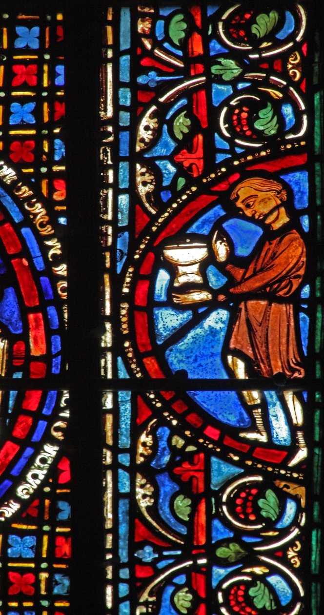 The St Lubin Window: Donors - Wine Makers by French School
