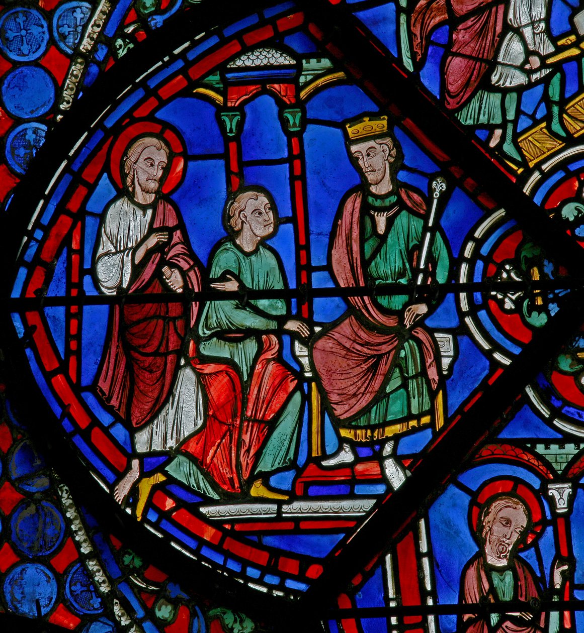 The St Thomas Window: He is Presented to the King by French School