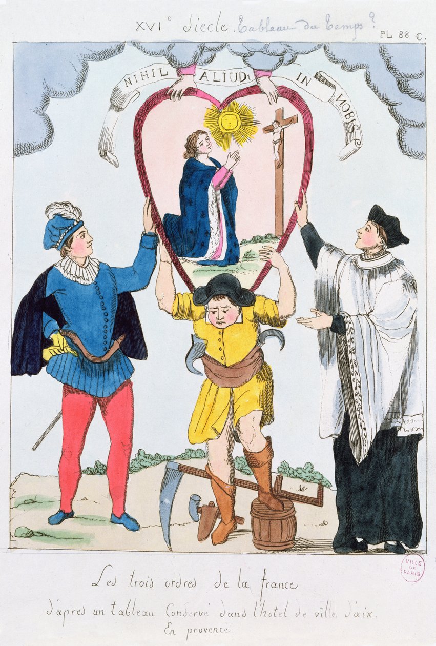 The Three Orders of France, 1789 by French School