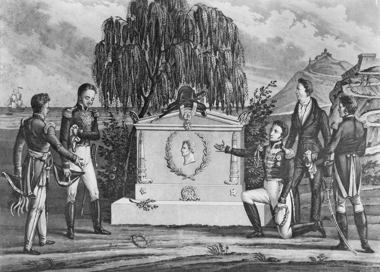 The Tomb of Napoleon Bonaparte (1769-1821) on St. Helena, 1821 by French School
