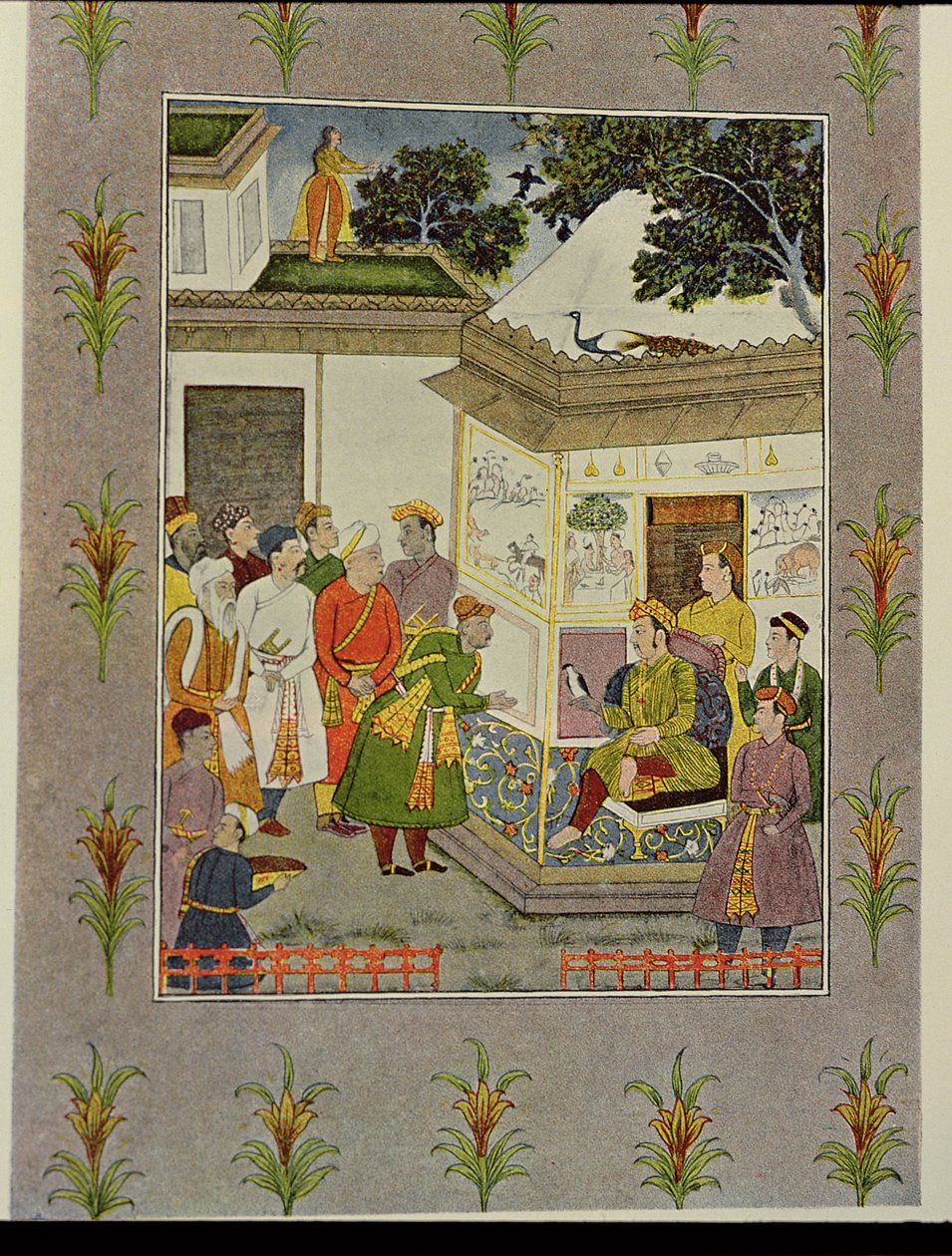 The Traveller Bowing Before the King, Illustration for 