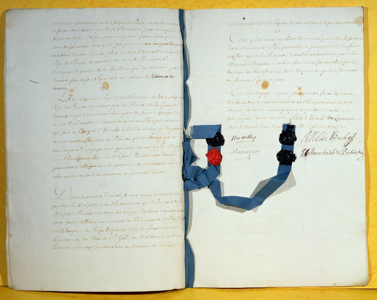 The Treaty of Utrecht, 11th April 1713 by French School