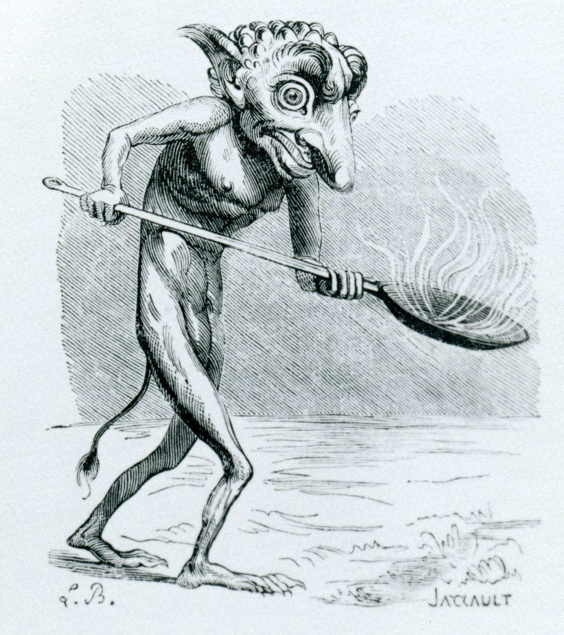 The Ukobach, Illustration from the Dictionnaire Infernal by Jacques Albin Simon Collin de Plancy by French School