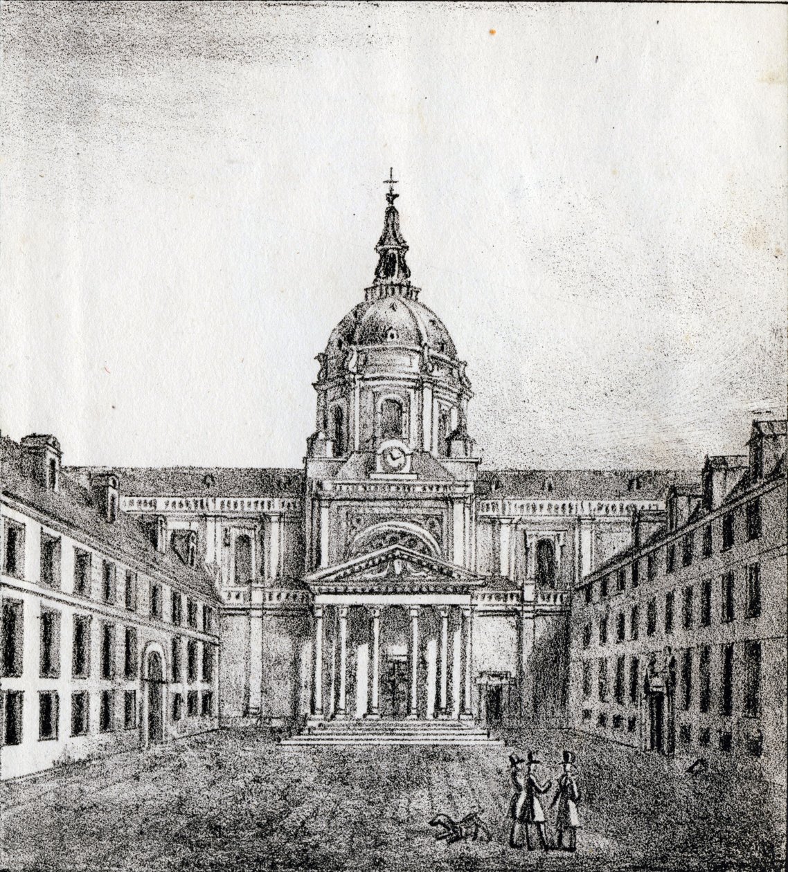 The University of the Sorbonne - Alphabet Picturesque des Monumens de Paris c.1840 (engraving) by French School