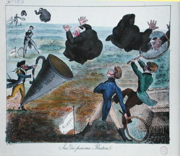 The Unwelcome Reception of the Missionaries in Brittany, December 1819 by French School