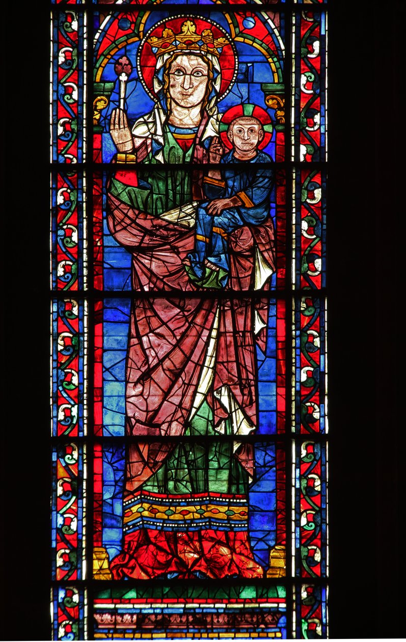The Virgin (Holding a Flower) & Child Giving Blessing by French School