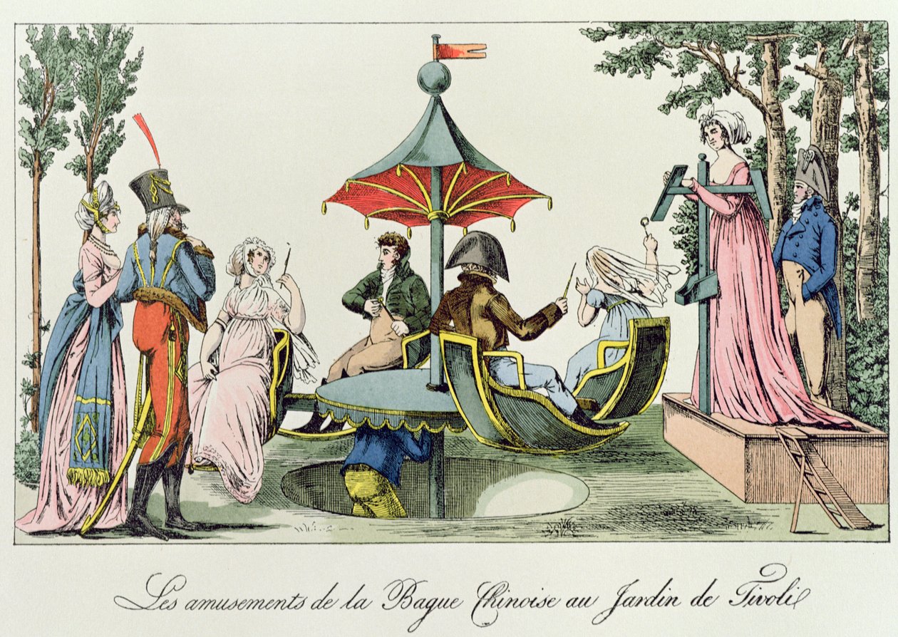 The Amusements of the Chinese Ring in the Tivoli Gardens by French School