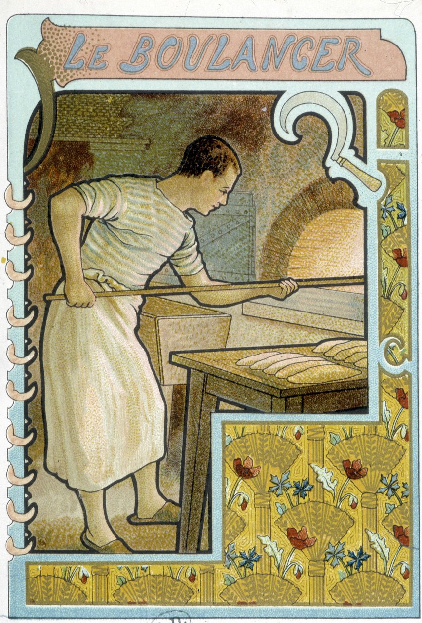 The Baker at His Oven by French School
