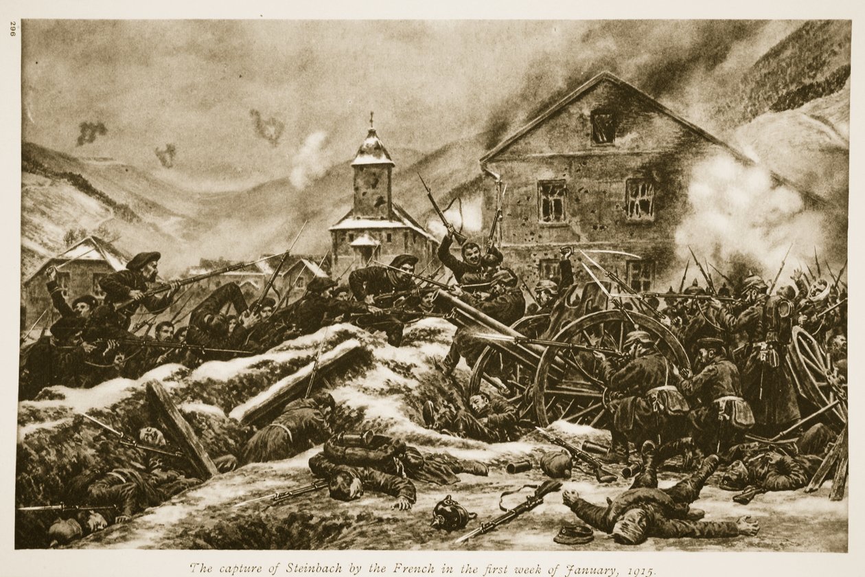 The Capture of Steinbach by the French in the First Week of January, 1915 by French School