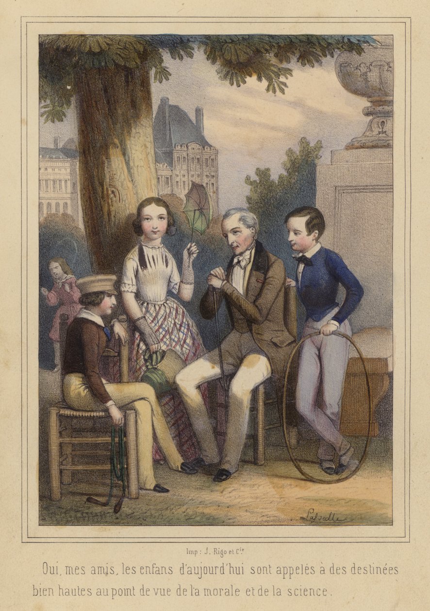 The Children of Today, Destined for Great Things in the Fields of Morality and Science by French School