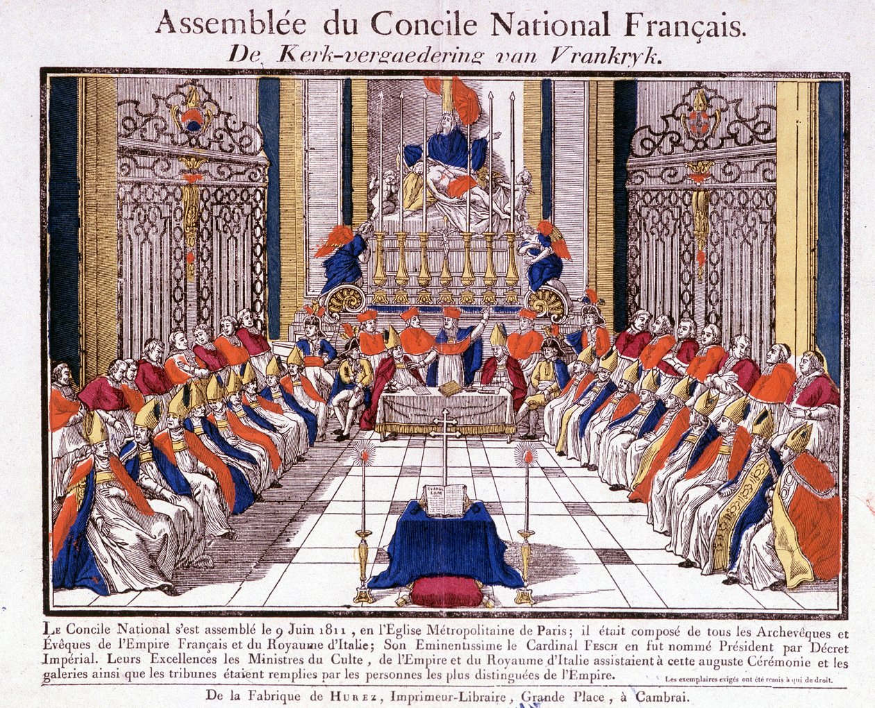 The Clergy of France and Italy Met in Paris for the Assembly of the French National Council on June 9 by French School