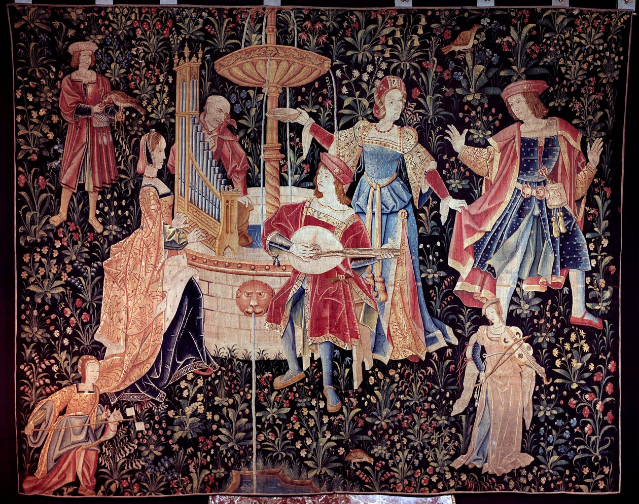 The concert at the fountain by French School