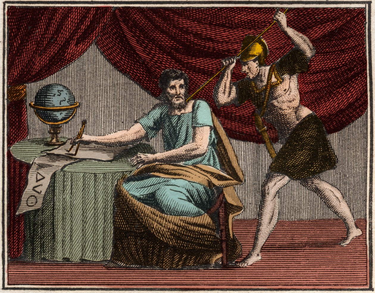 The Death of Archimedes by French School