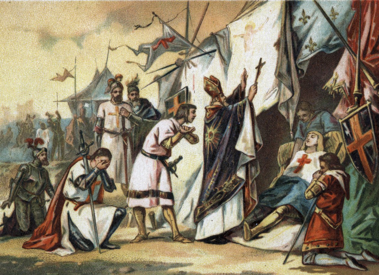 The death of Saint Louis (Louis IX) (1214/1215-1270) in Tunis by French School