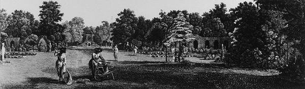 The gardens of Carlton House, Pall Mall, from 