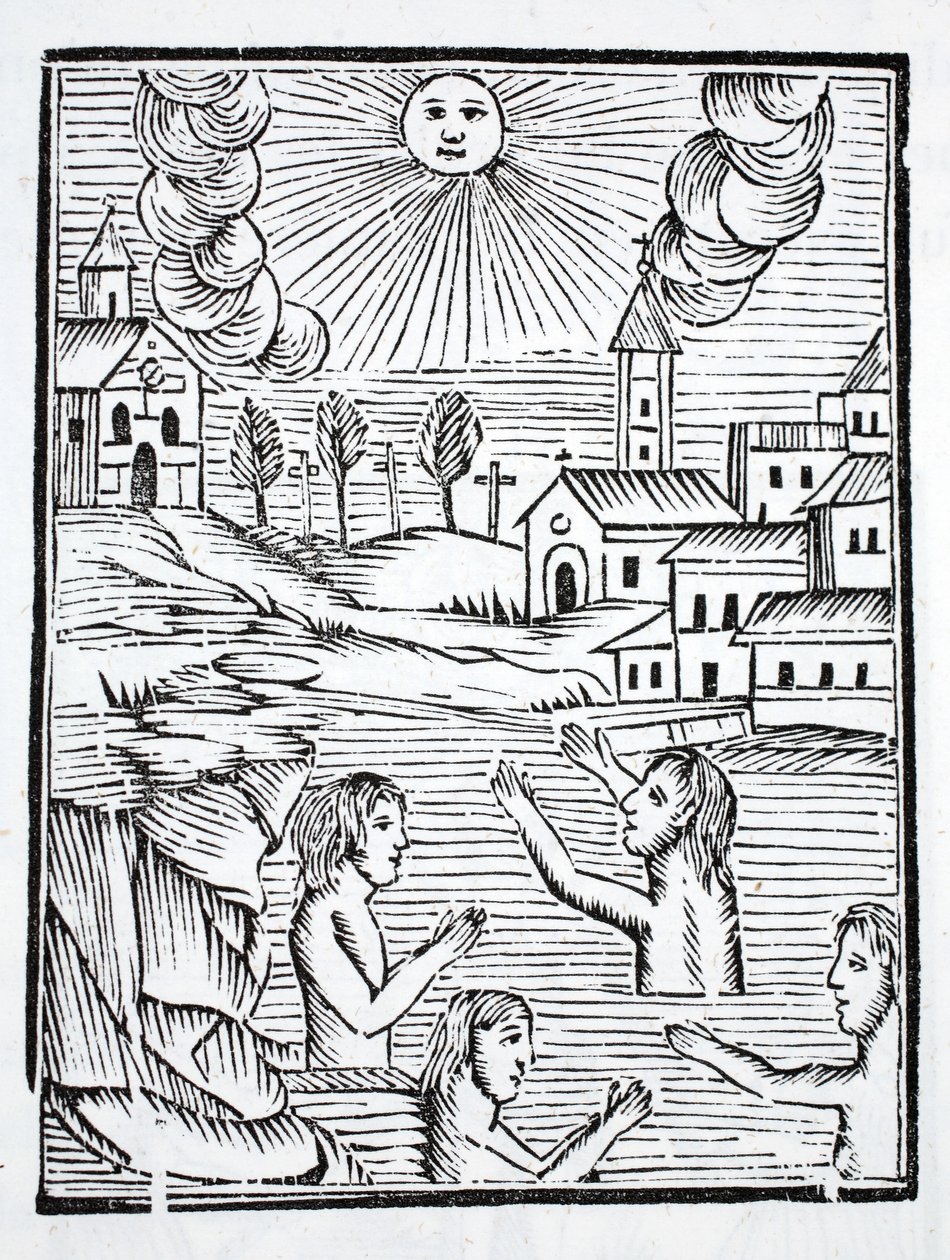 The Healing Waters of Alise, Bourgogne, the Deathplace of Saint Reine, are Visited by the Sick by French School