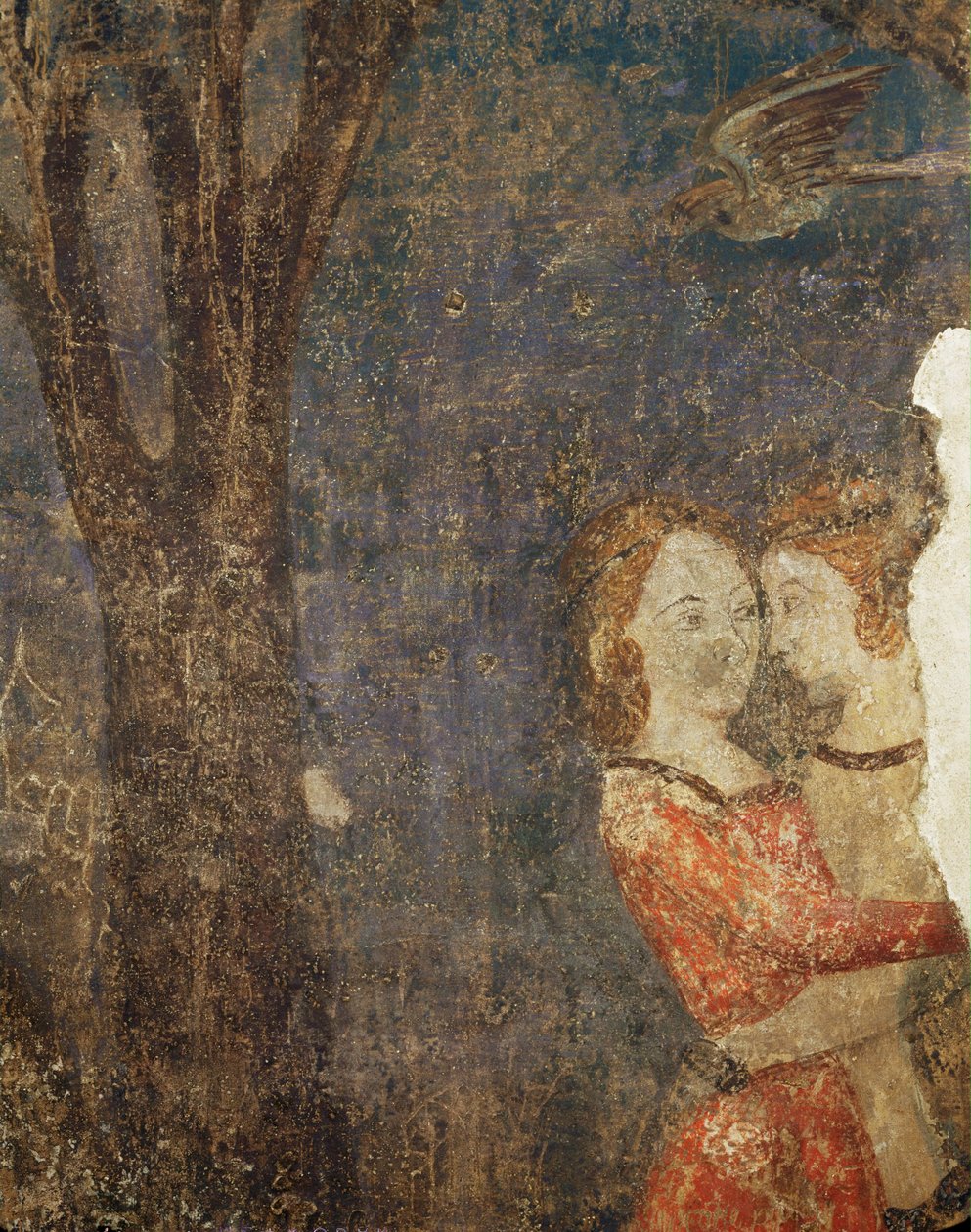 The Kiss, courtly scene by French School