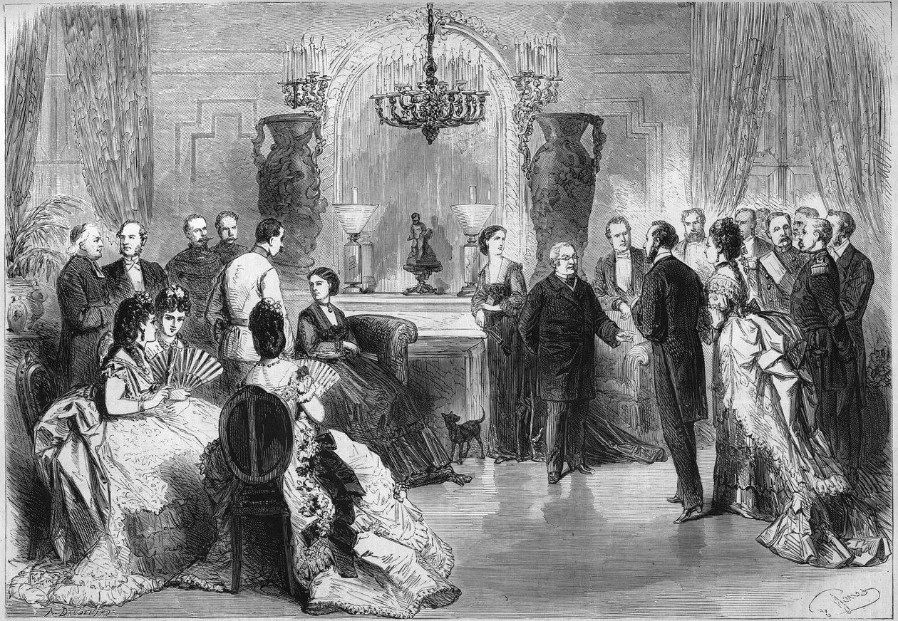 The Salon of Adolphe Thiers (1797-1877) at Chalet Cordier de Trouville by French School