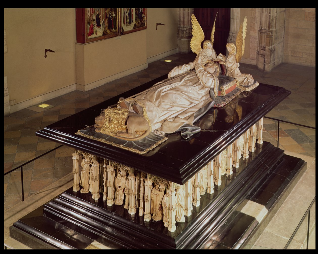 The Tomb of Philip the Bold, Duke of Burgundy (1342-1404), by Jean de Marville, Claus Sluter, and Claus de Werve, commissioned for the Monastery of Champmol, 1385-1410 by French School