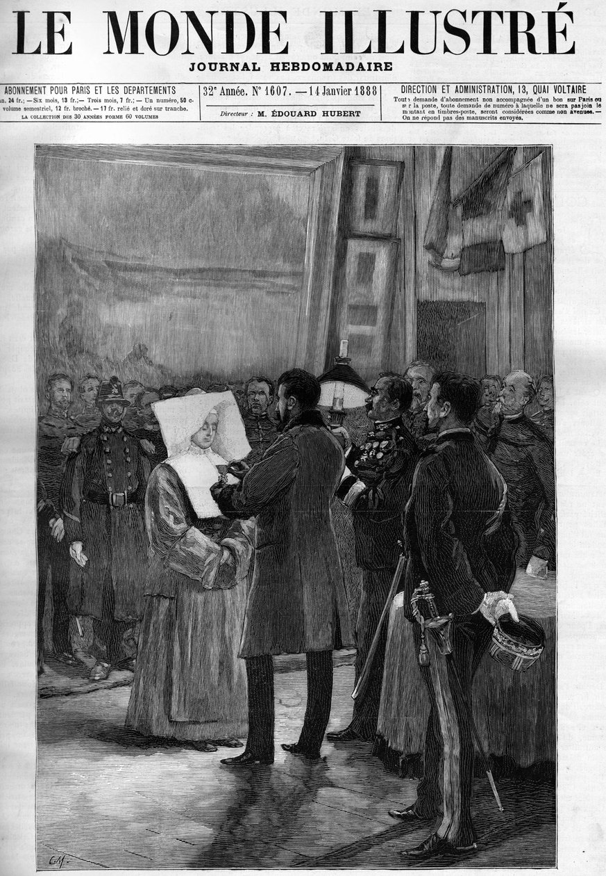 The visit of President Sadi Carnot (1837-1894) to the Val de Grace - in 
