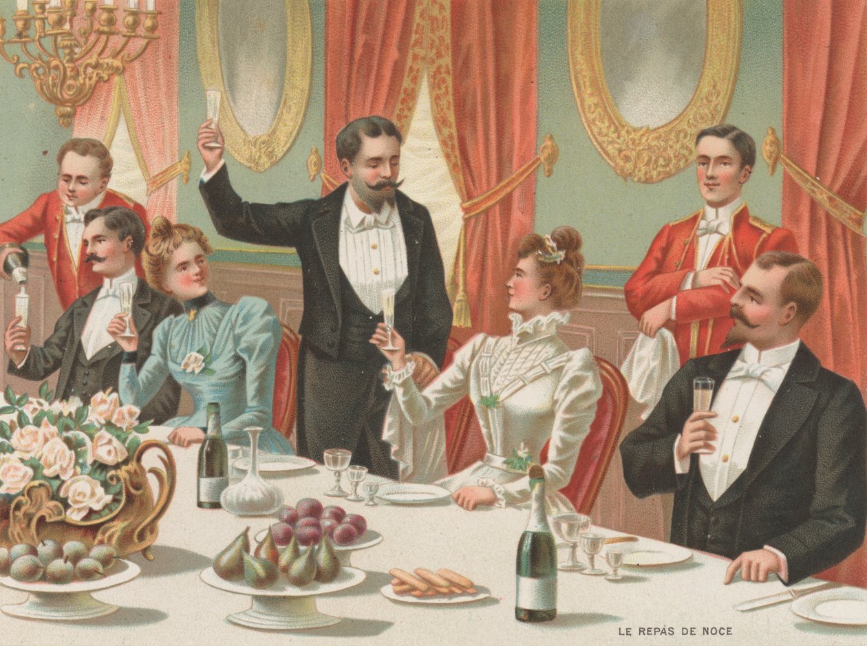 The Wedding Dinner by French School