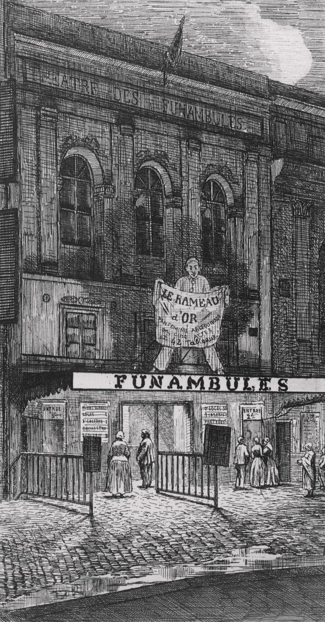 Theatre des Funambules, boulevard du Temple, in Paris by French School
