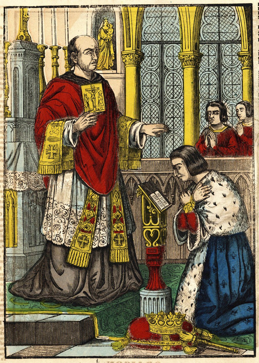 Thomas Helie, confessor of King Saint Louis by French School