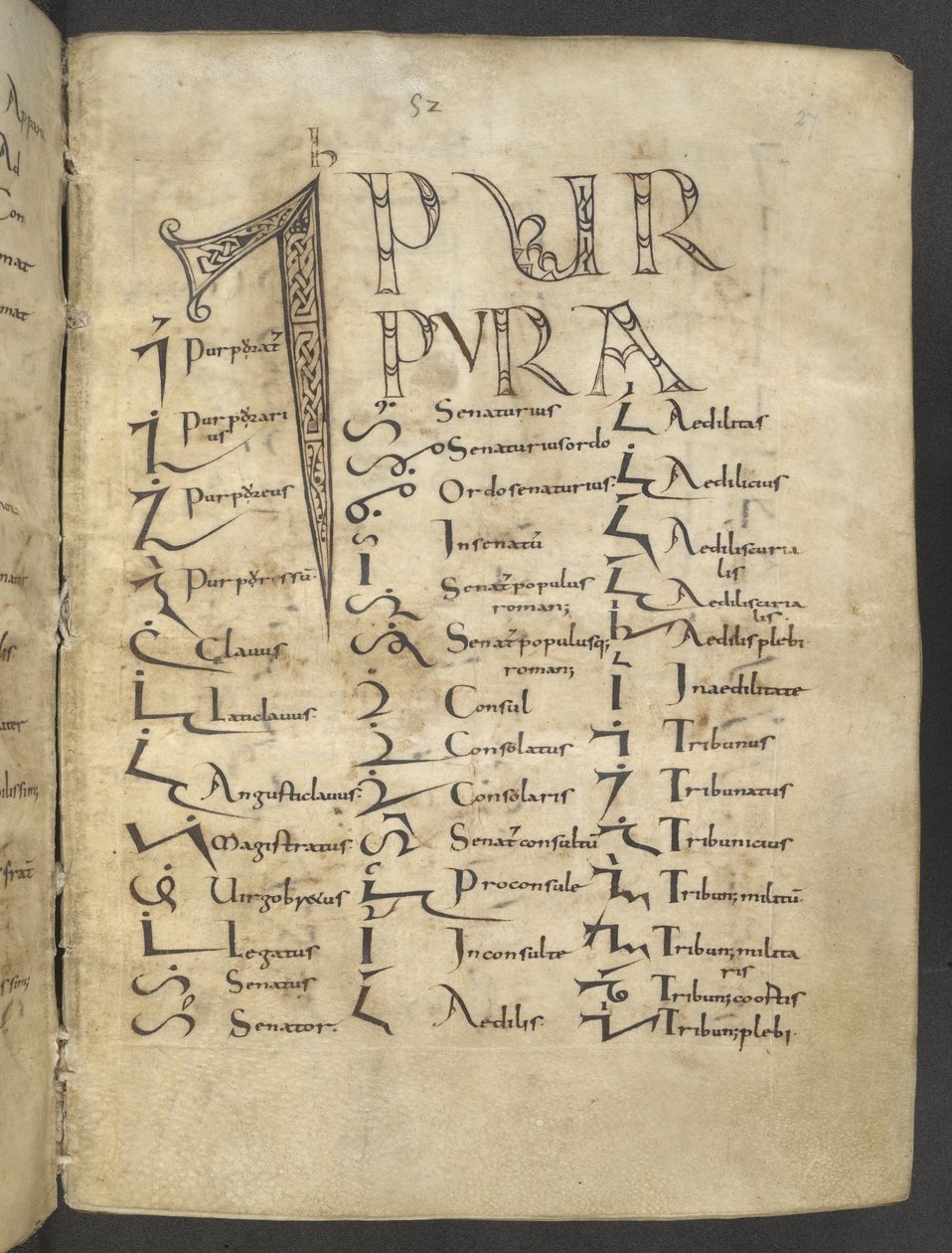 Tironian Manuscript, MS 37518 f.27r, Paris, Saint-Germain-des-Prés by French School