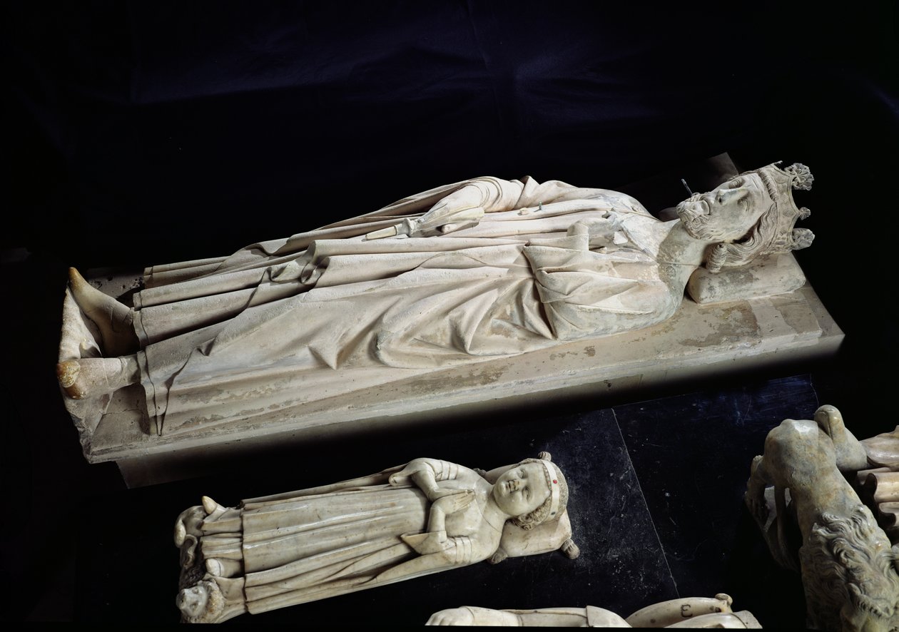 Tombs of Robert II (c.970-1031) the Pious and Jean I (b & d 1316) the Posthumous, 13th-14th century by French School