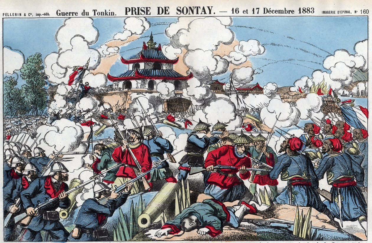 Tonkin War: Capture of Sontay, December 16 and 17 by French School